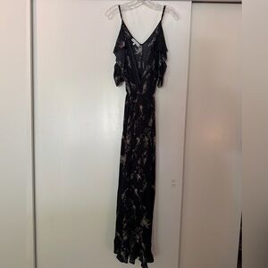 Karina Grimaldi Black and White Floral Maxi Dress